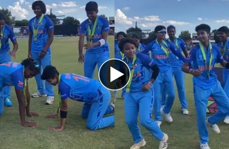 Dance of Under-19 women’s team dominated social media after winning the World Cup – video